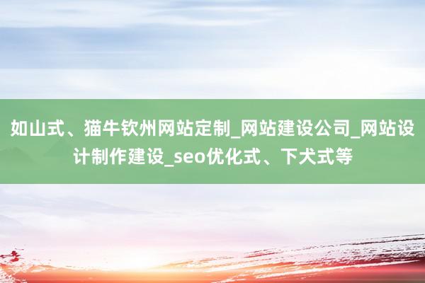 如山式、猫牛钦州网站定制_网站建设公司_网站设计制作建设_seo优化式、下犬式等